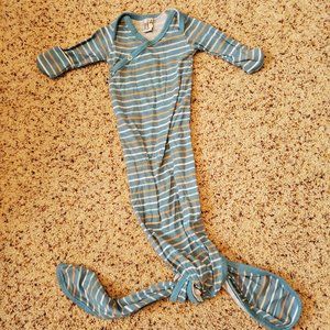 Copper pearl knotted gown pajamas newborn